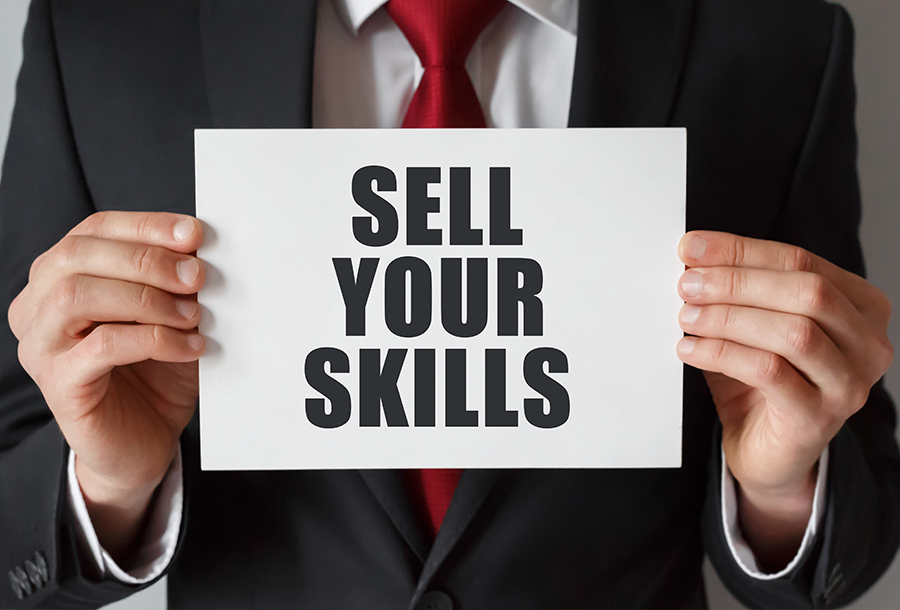 sell yourself without just becoming a slimy salesperson