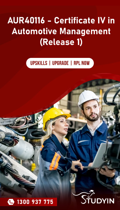 AUR40116 - Certificate IV in Automotive Management (Release 1)