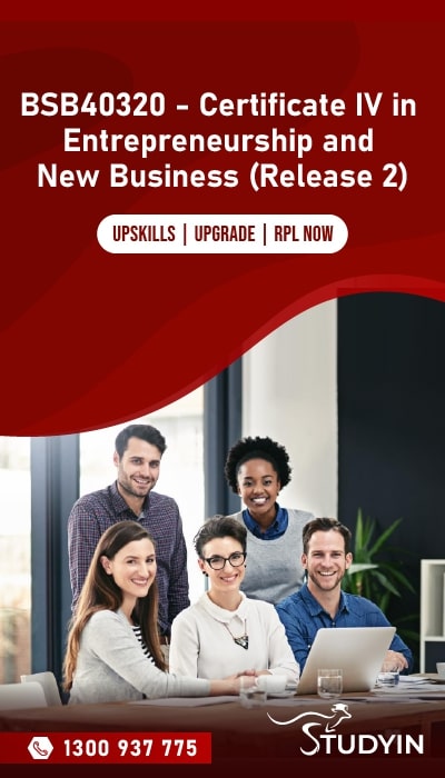 BSB40320 - Certificate IV in Entrepreneurship and New Business (Release 2)