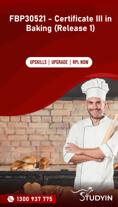 FBP30521 - Certificate III in Baking (Release 1)