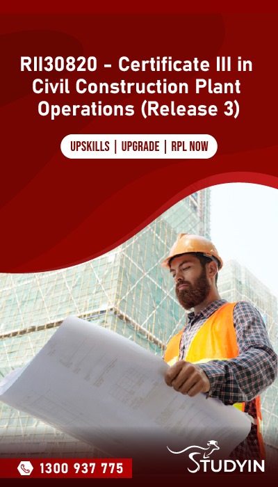 RII30820 - Certificate III in Civil Construction Plant Operations (Release 3)