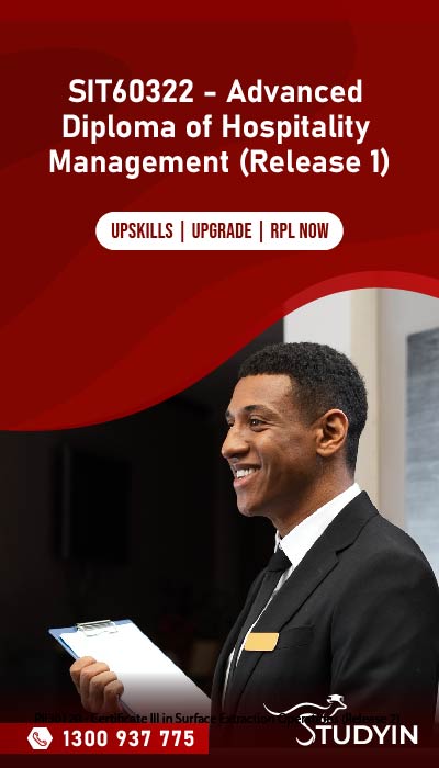 SIT60322 - Advanced Diploma of Hospitality Management (Release 1)