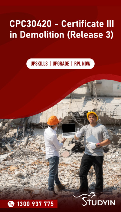 CPC30420 - Certificate III in Demolition (Release 3)