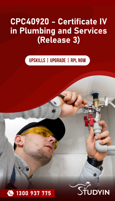 CPC40920 - Certificate IV in Plumbing and Services (Release 3)