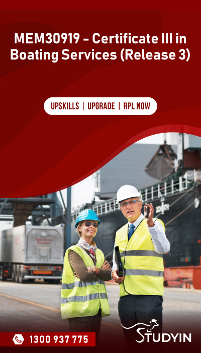 MEM30919 - Certificate III in Boating Services (Release 3)